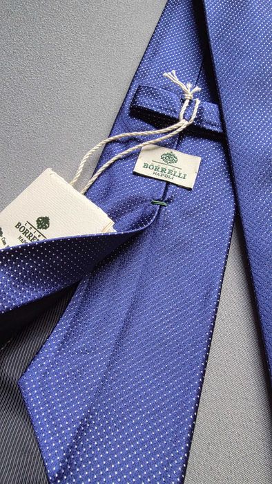 krawat jedwabny LUIGI BORRELLI