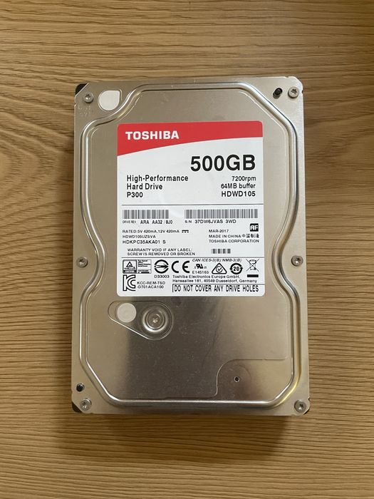 Toshiba 500GB P300