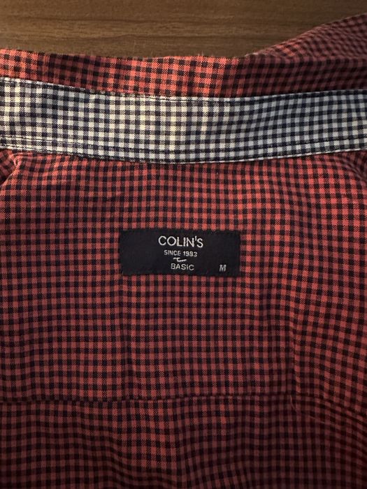 Чоловіча сорочка Colin’s в клітинку, фіолетова, M