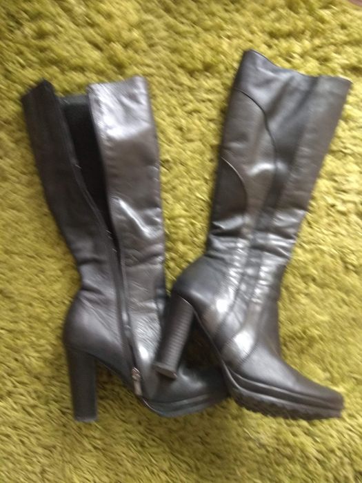 Kozaki skórzane damskie