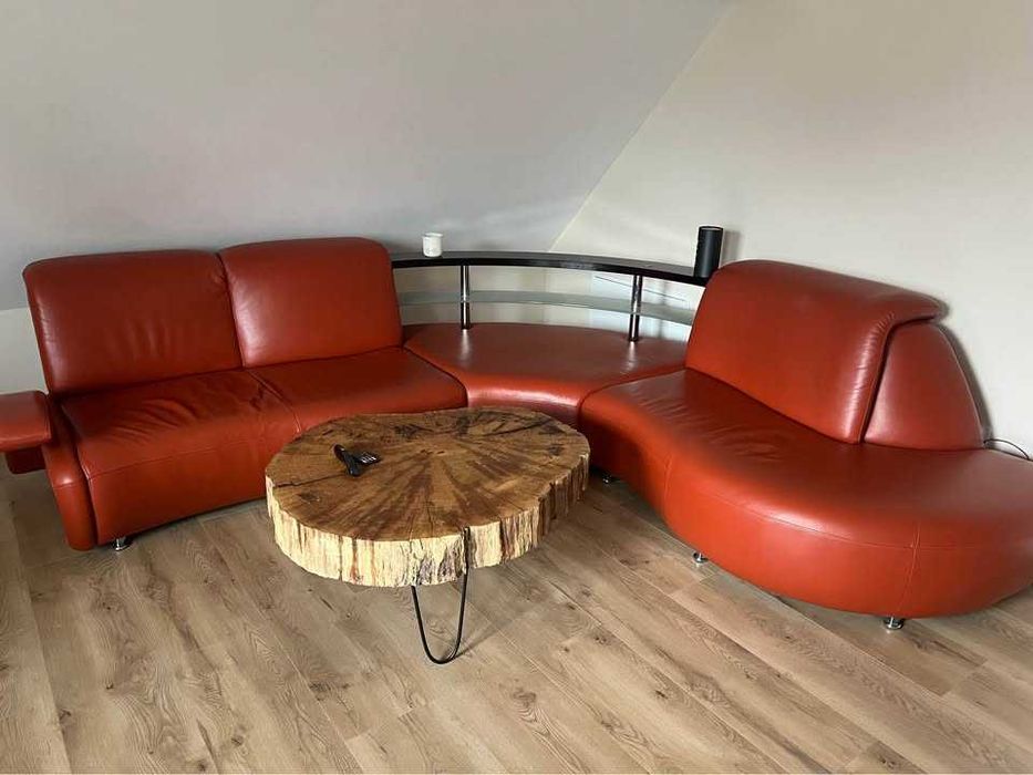 sofa kanapa narożnik rogówka skórzana MB jak nowa wysokiej jakości