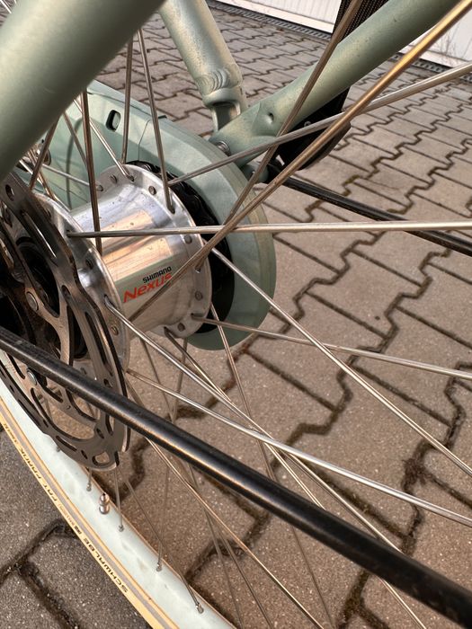 Rower miejski - damka BATAVUS z fotelikiem BOBIKE