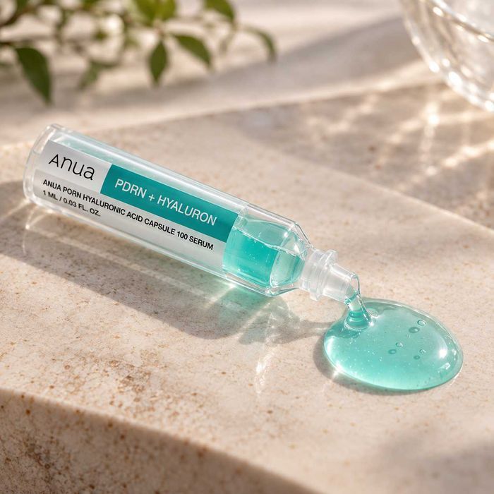 Міні-сироватка Anua PDRN Hyaluronic Acid Capsule 100 Serum 1 мл × 10 шт / PDRN / гіалуронова кислота / зволоження / сяйво / оригінал