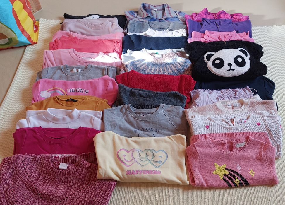 Grande lote roupa menina 6 a 8 anos