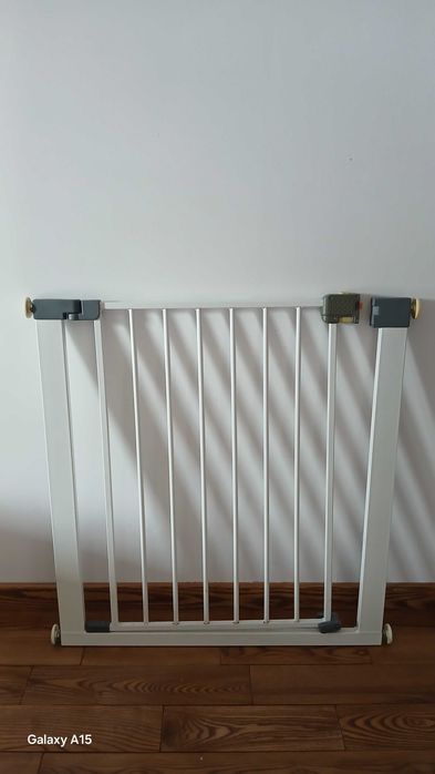 Bramka zabezpieczająca 70 cm – Rozporowa, Biała (Schody/Drzwi)