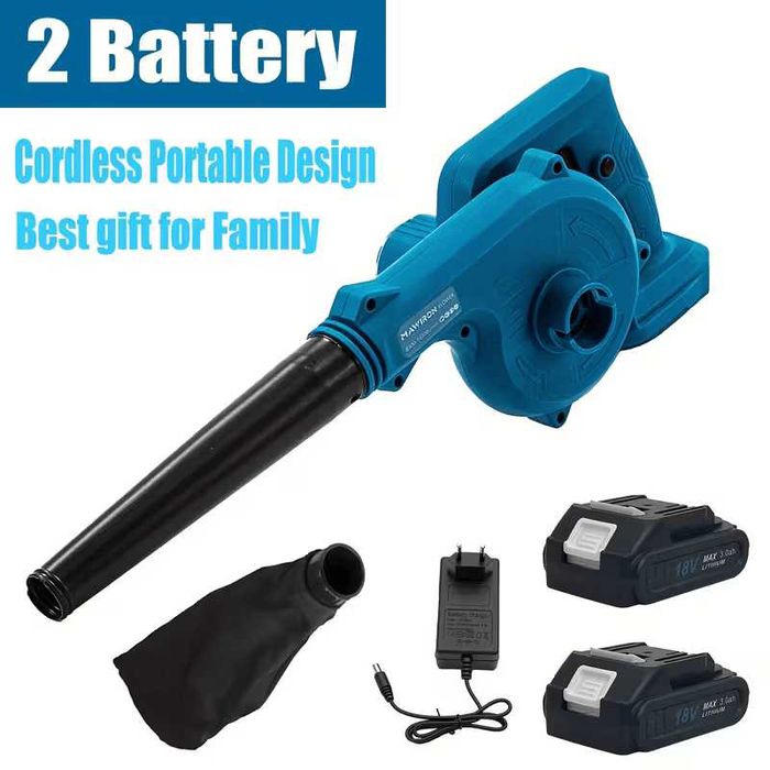 Soprador e Aspirador de Folhas Sem Fios 2