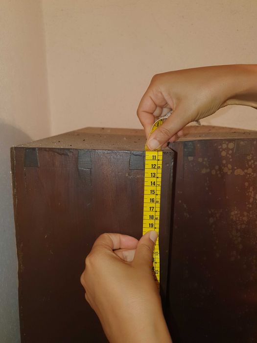 Vitrines madeira antiguidade parede