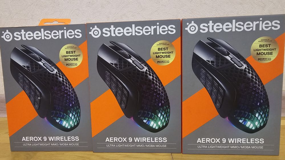 Ігрові бездротові мишки SteelSeries Aerox 3 / 5 / 9 Wireless (Оригінал)
