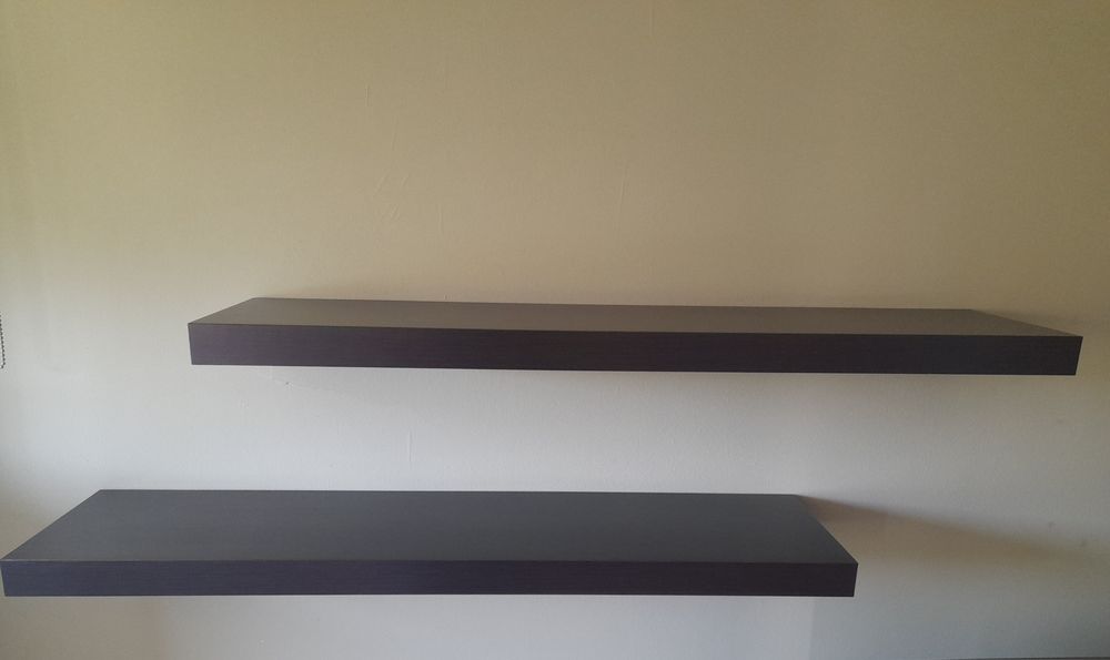 Prateleiras Lack Ikea pretas_castanhas