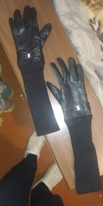 Жіночі шкіряні рукавиці