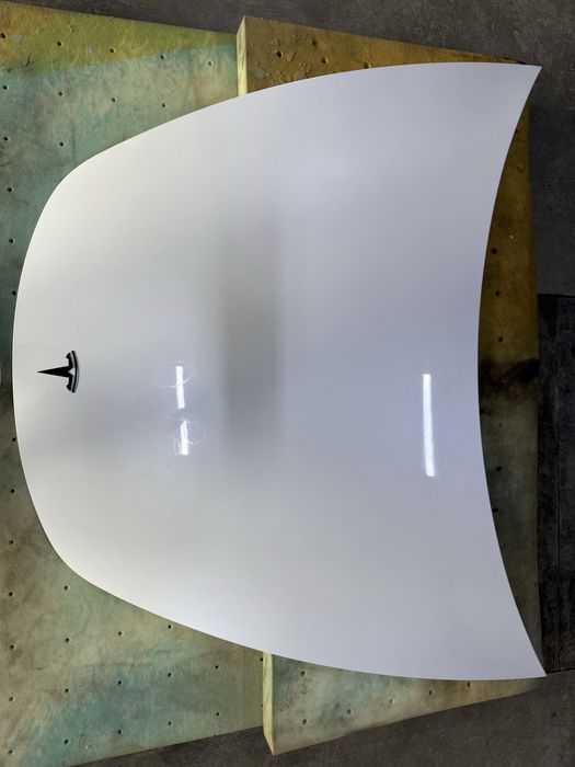 Капот Tesla model 3, Тесла модель 3 білий PPSW