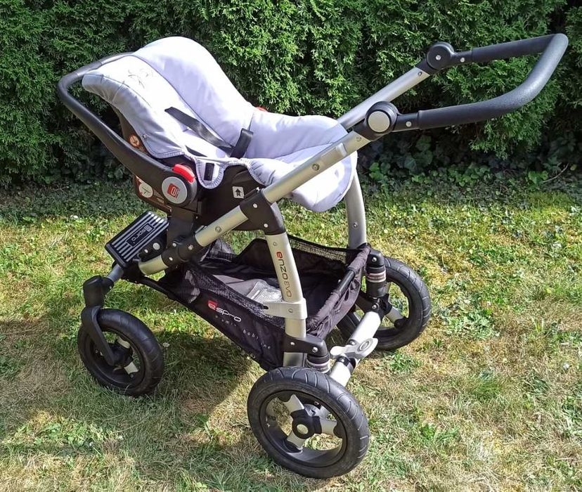 Wózek 3w1 Espiro Enzo Evo nosidełko gondola spacerówka śpiworek wełna