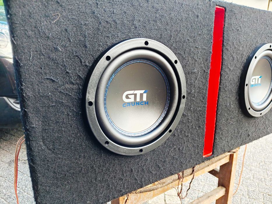 Skrzynia tuba basowa bassowa subwoofer dual 2x Crunch GTI84, Wysyłka darmowa!