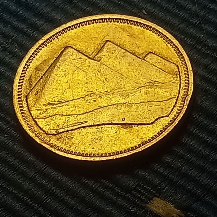 moeda 5 piastres 1984 Egipto