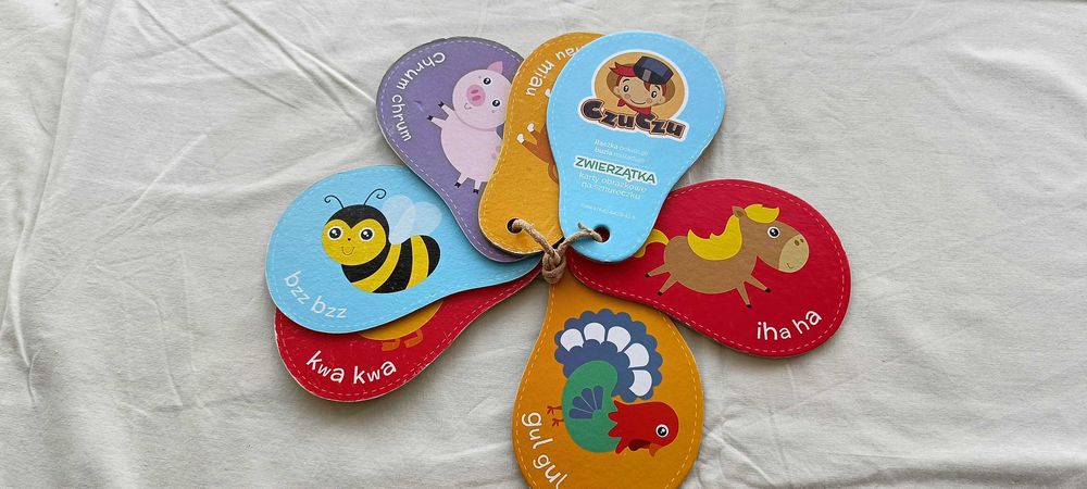 Układanka Czu Czu książeczka edukacyjna obrazki