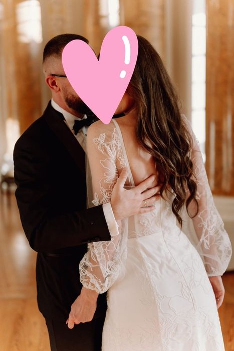 Suknia ślubna szyta na miarę.