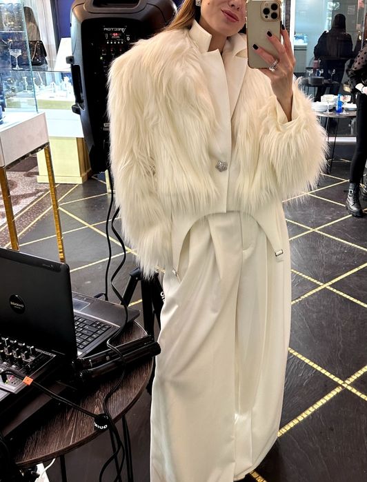 Шуба Zara искусственный мех