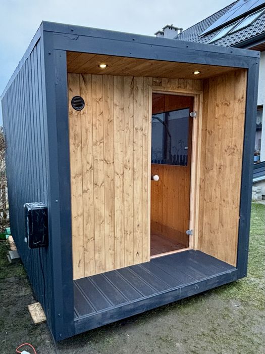 Sauna ogrodowa / zewnętrzna / kostka