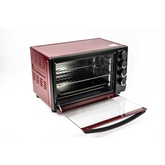 Піч електрична,духовка - GN351ARC (бордовий) 35л, 1800 Вт (GRUNHELM)