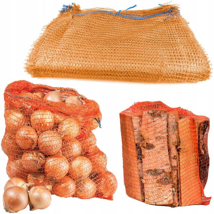 Mocne worki raszlowe 30kg 50x80 warzywa ziemniaki drewno 100szt