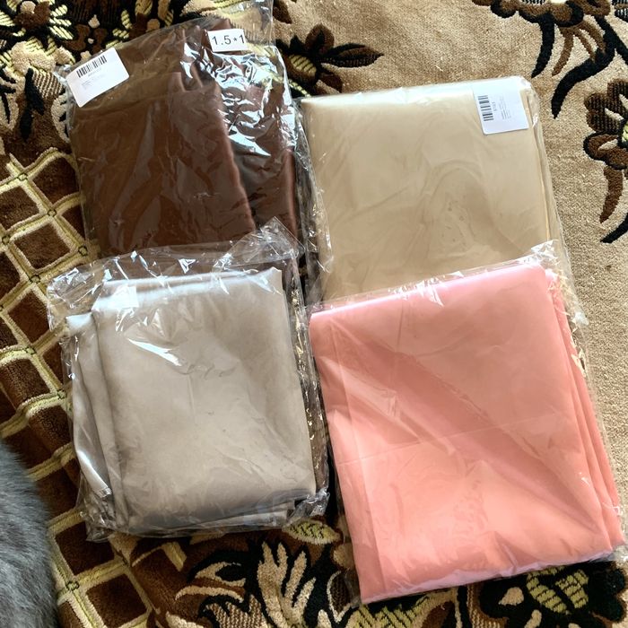 Комплект із 4 Фонів для фото, тканинний безшовний 1.5х1