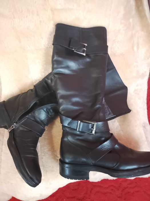 Сапожки зимові жіночі шкіряні