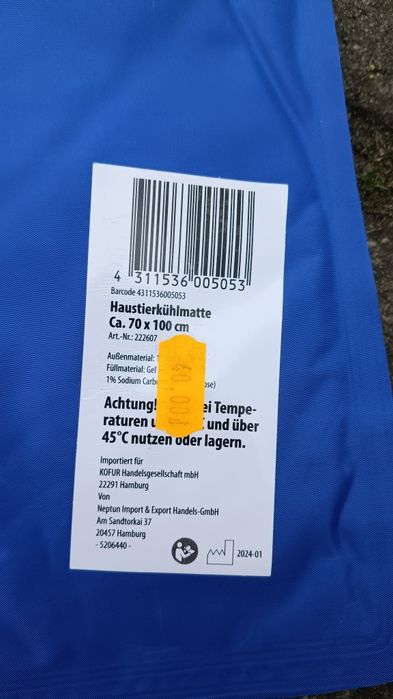 Mata chłodząca dla psa - rozmiar 100 x 70 cm
Cena 25 zl
Doskonale wspo