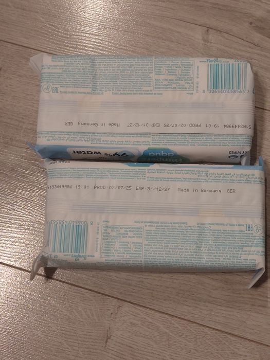 Chusteczki pampers harmonie aqua 2x48szt