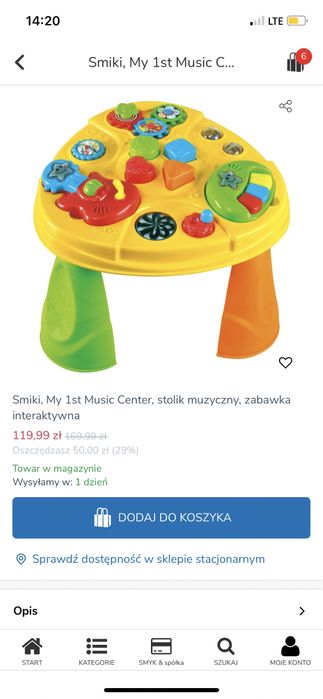 Stolik interaktywny smiki