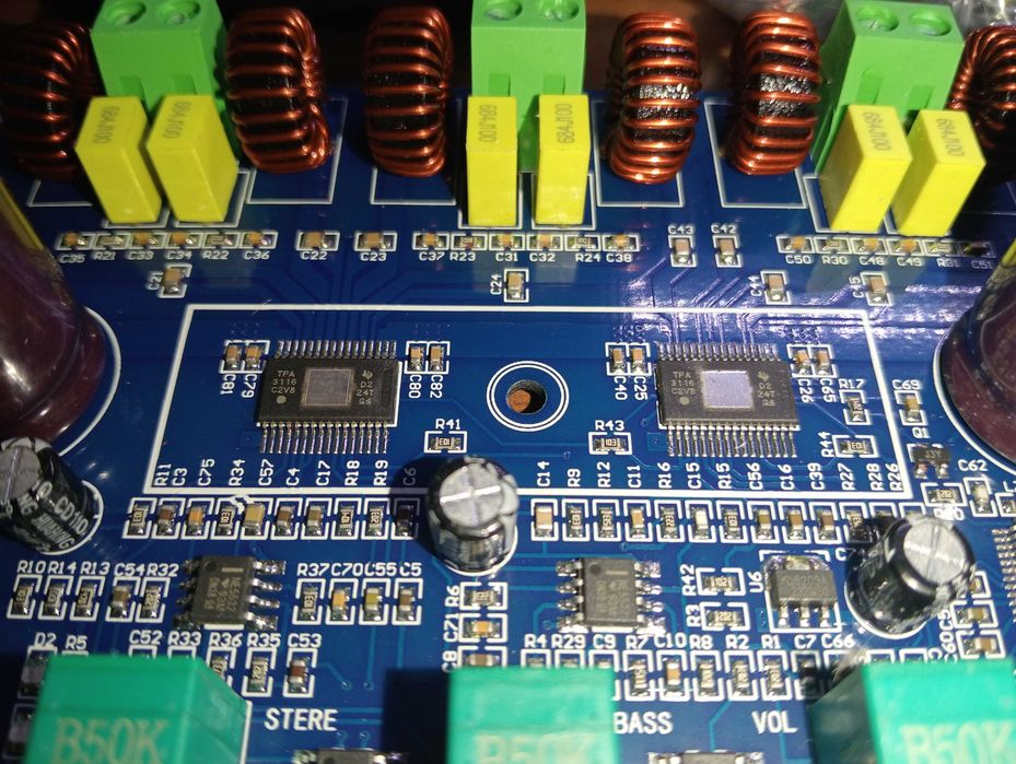2*50 Вт + 100 Вт Bluetooth 5,0  на TPA3116D2
