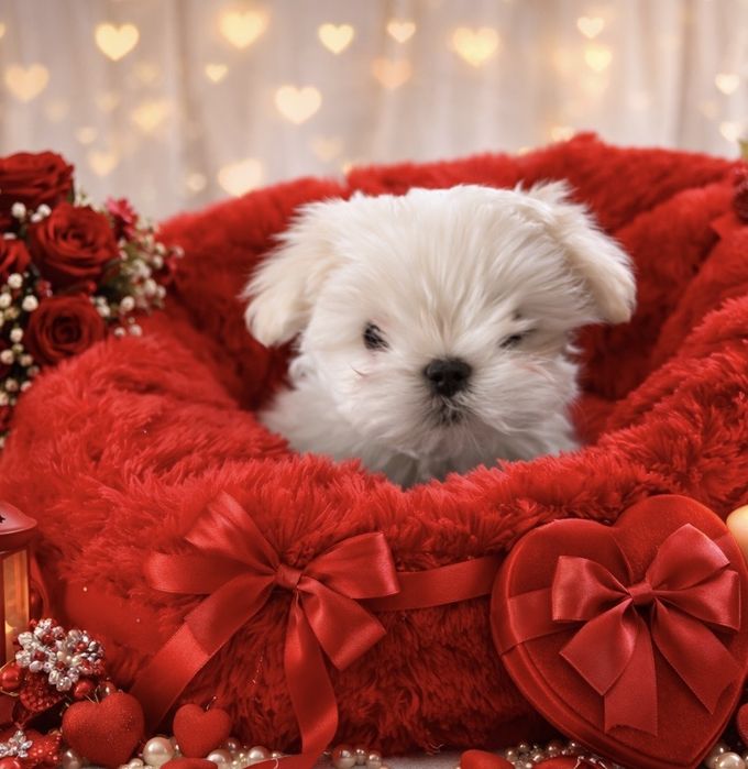 Maltanczyk cudna malutka suczka z rodowodem  ZKwP FCI