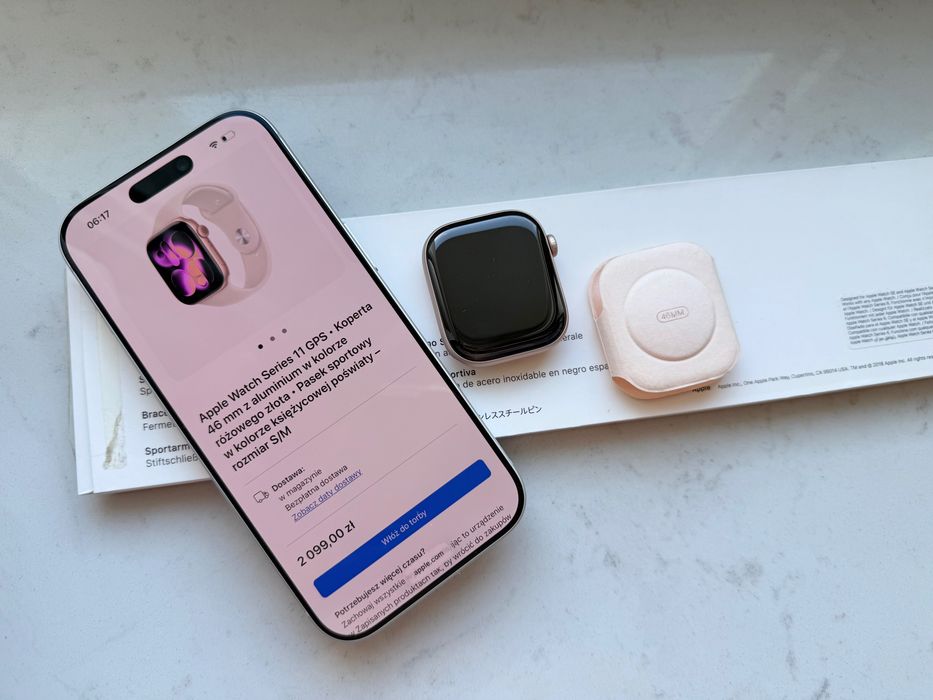 Apple Watch 11 46MM RÓŻOWE ZŁOTO