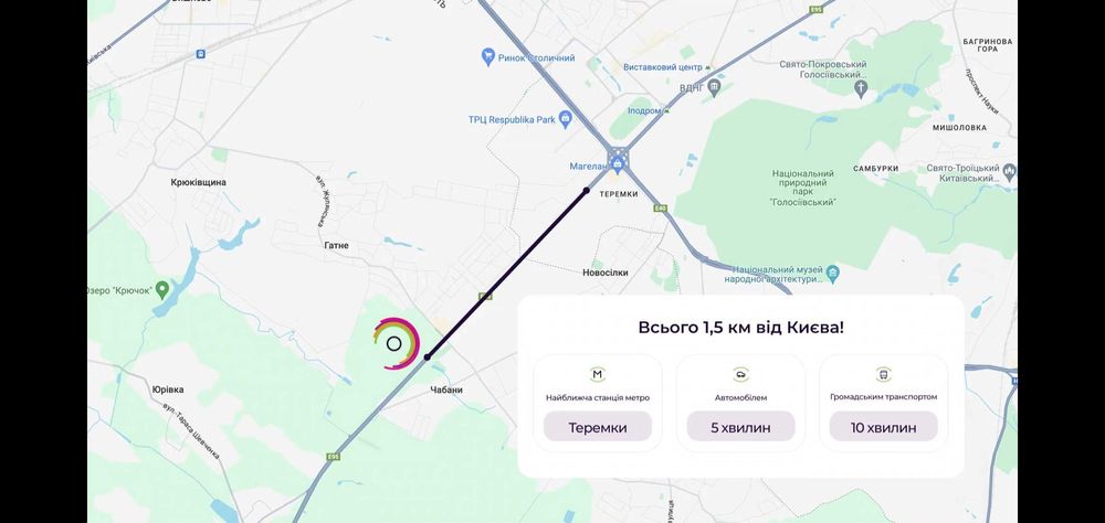Квартира 3км від Києва