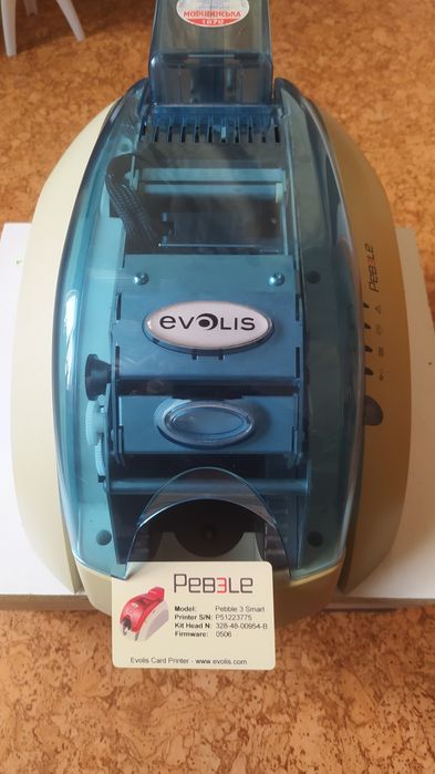 Принтер пластиковых карт Evolis Pebble 3  Б/у  Рабочий