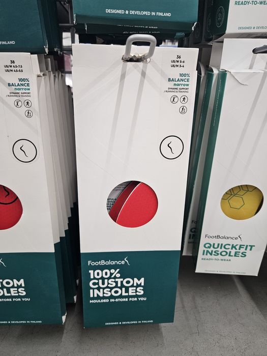 Wkładki customowe do butów Footbalance wygrzewane