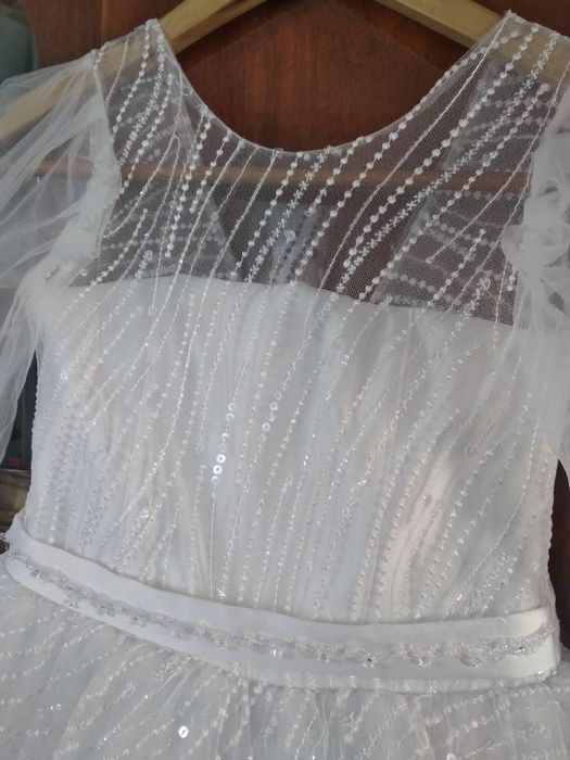 Святкова,нарядна,біла сукня,плаття р.122-128; нарядное платье 5-6лет