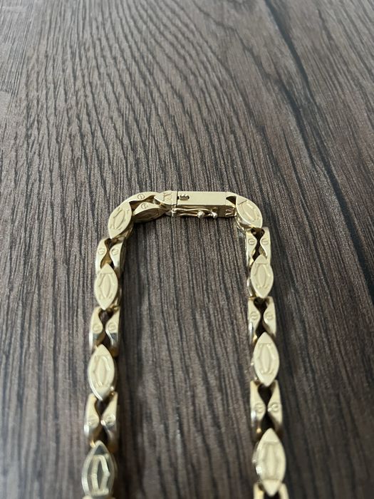 Złoty łańcuszek / łańcuch cartier 585 128g 70cm
