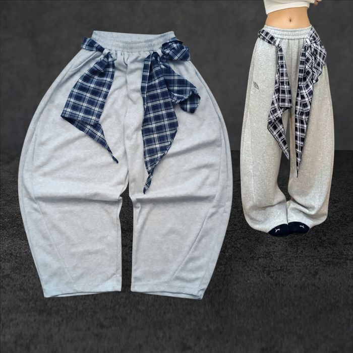 Широкі спортивні штани, оверсайз barrel basic pants