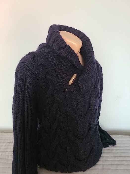 Мужской свитер 46/48 крупной вязки размер.