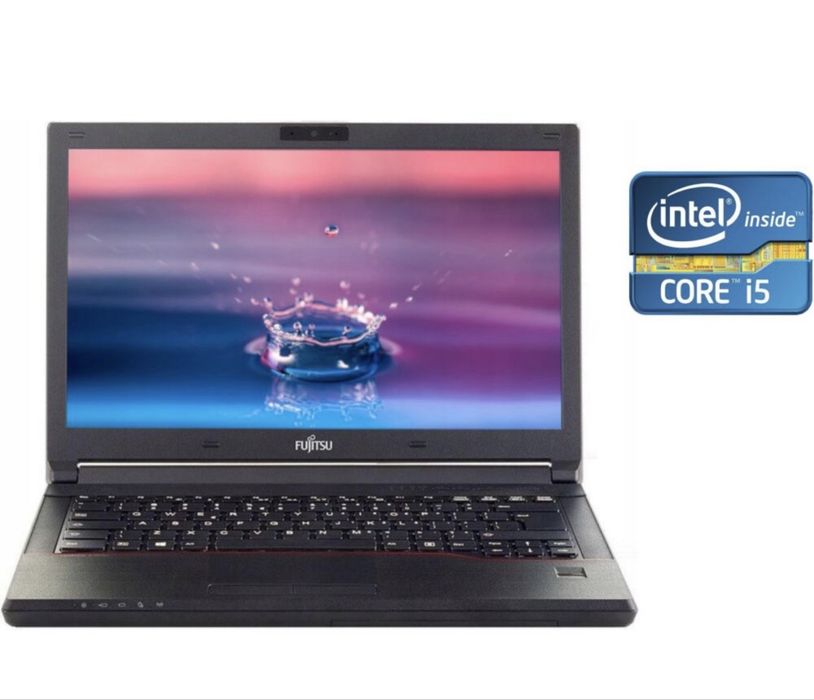 Ноутбук Fujitsu E546 /14" (1920x1080) IPS / Intel Core i5-6200U (4) ядра по 2.3 - 2.8 GHz) /8 GB DDR4 / 128GB SSD /Intel HD Graphics 520