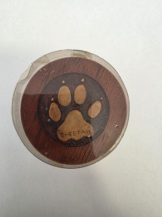 Cheetah Paw — Bases Para Copos em Madeira (Set Novo Selado)