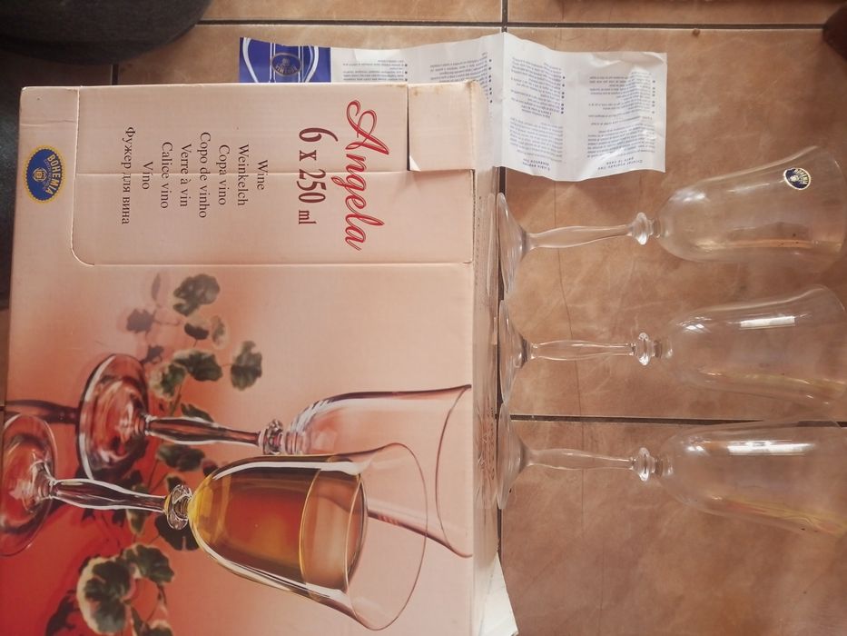 Фужери для вина.Богемія