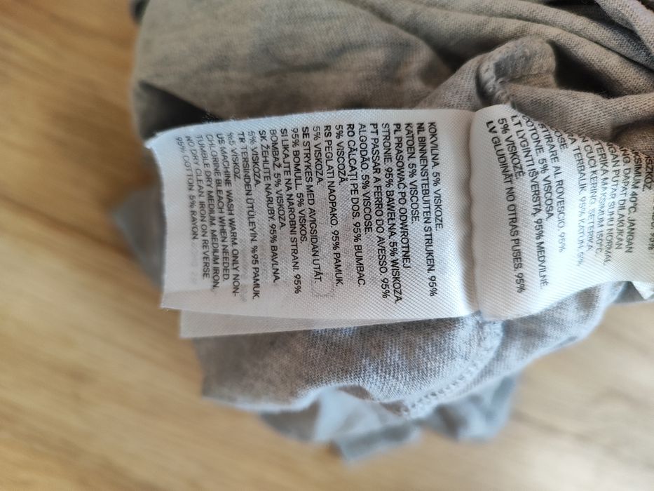 Szary pajac w autka piżama bawełna r. 86 H&M