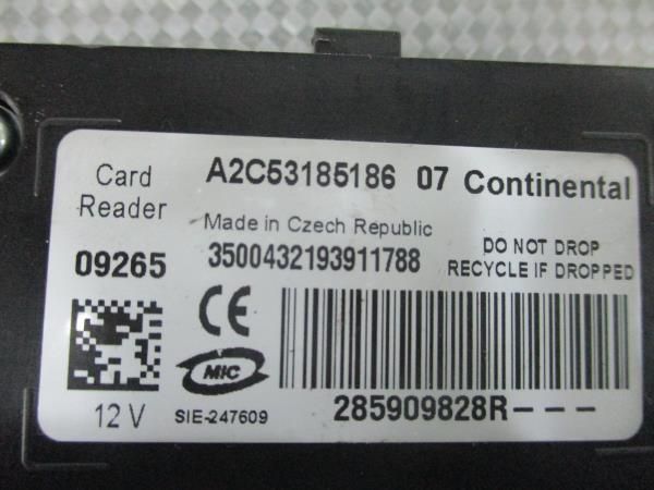 Leitor de chave de ignição RENAULT Grand Scénic III (JZ0/1_)