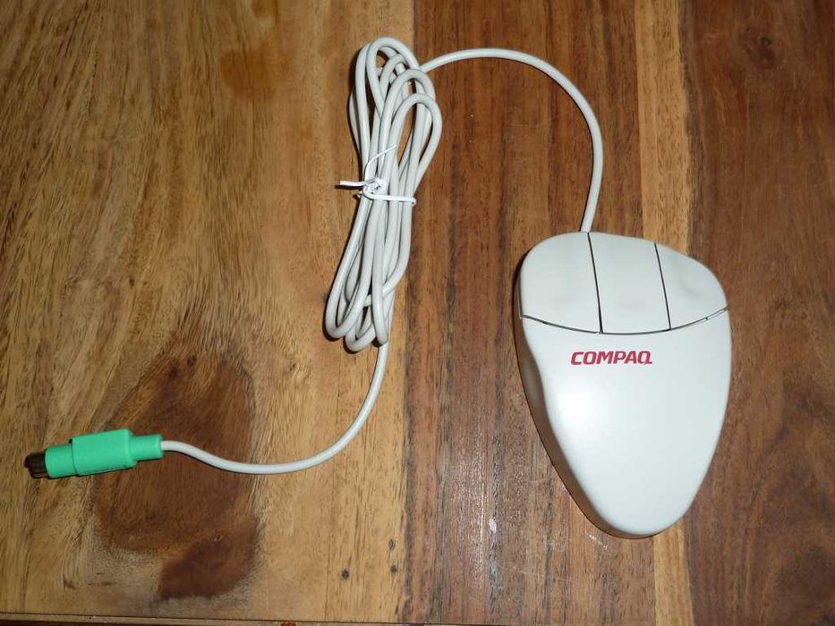 Retro mysz PC - COMPAQ/LOGITECH - PS2 - nowa!