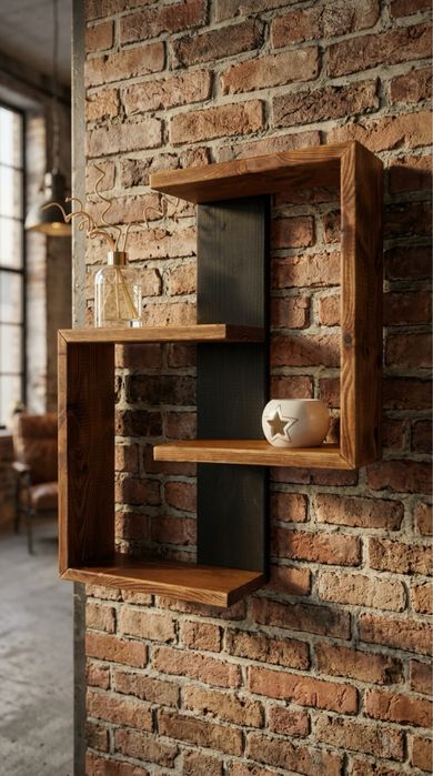Półka Loft Rustykalna Drewniana Handmade – Vintage, Ręczna Robota