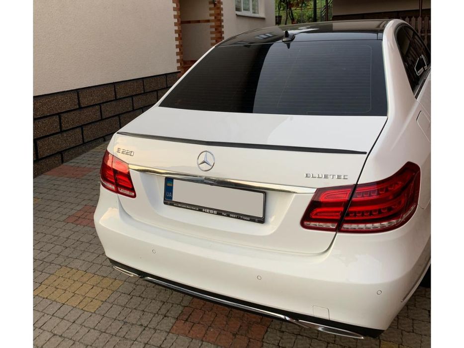 Mercedes E-сlass W212 2009-2016рр. Спойлер LIP (Sunplex, чорний)