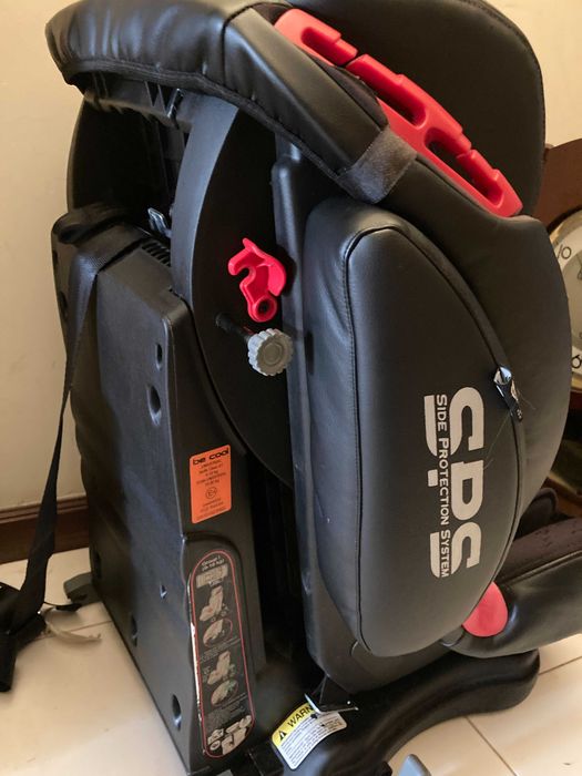 Cadeira Auto Thunder com isofix preta (Grupo 1/2/3)