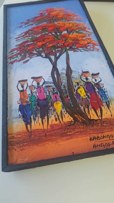 Pintura artesanal de Angola [410*210mm]