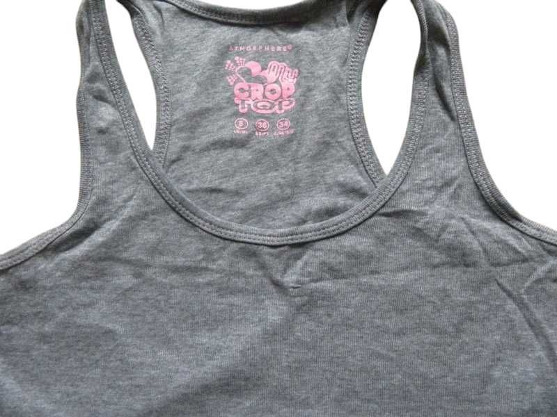 Szary crop top bokserka Atmosphere 36,S